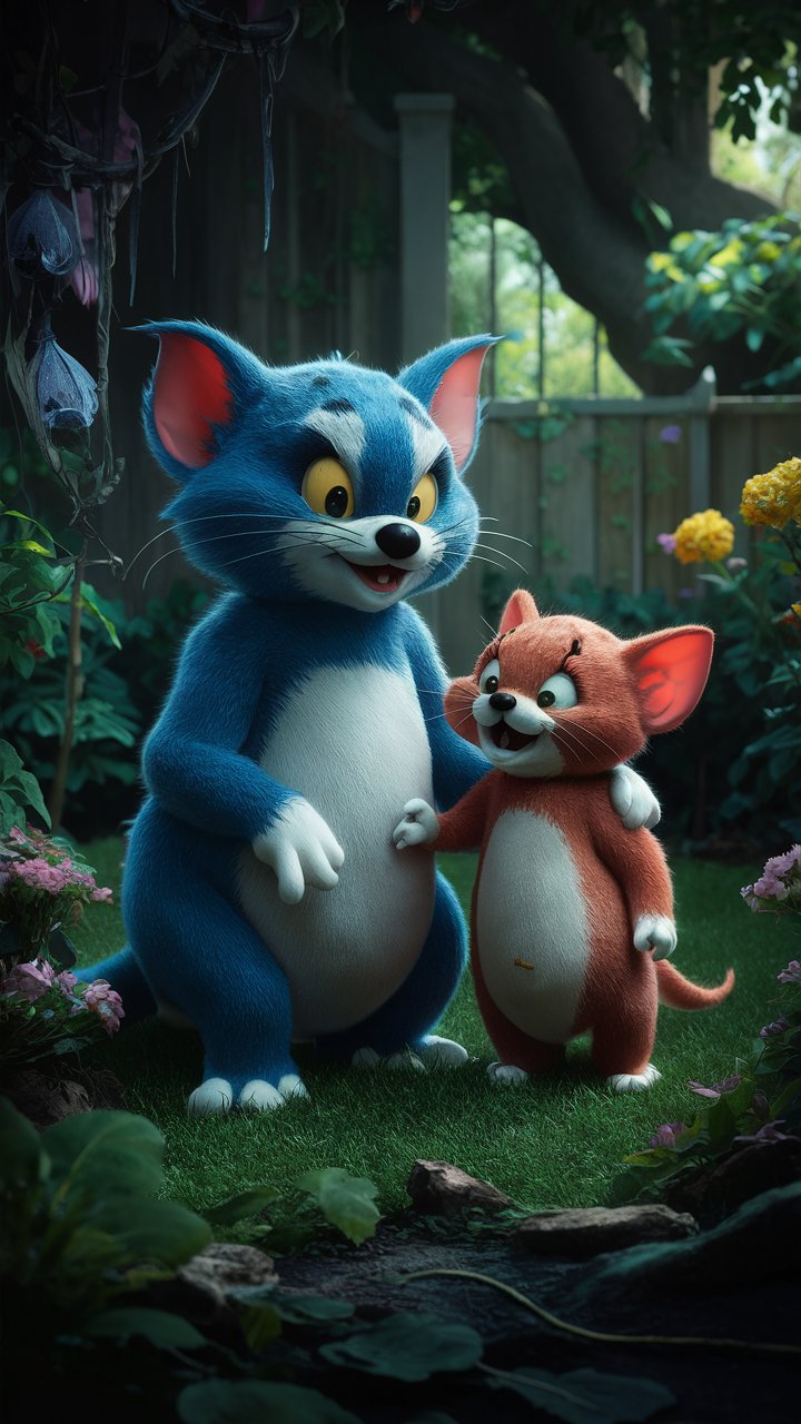 Discover stunning 3D mobile wallpapers featuring HD Tom and Jerry cartoons. Add a pop of color to your phone screen with our vibrant illustrations!