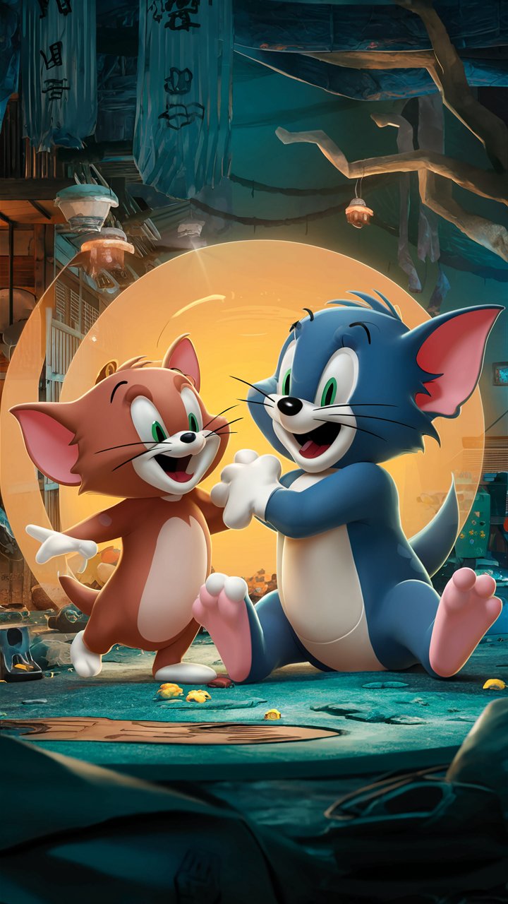 Tom and Jerry: Bringing 3D Color to Your Mobile Wallpaper