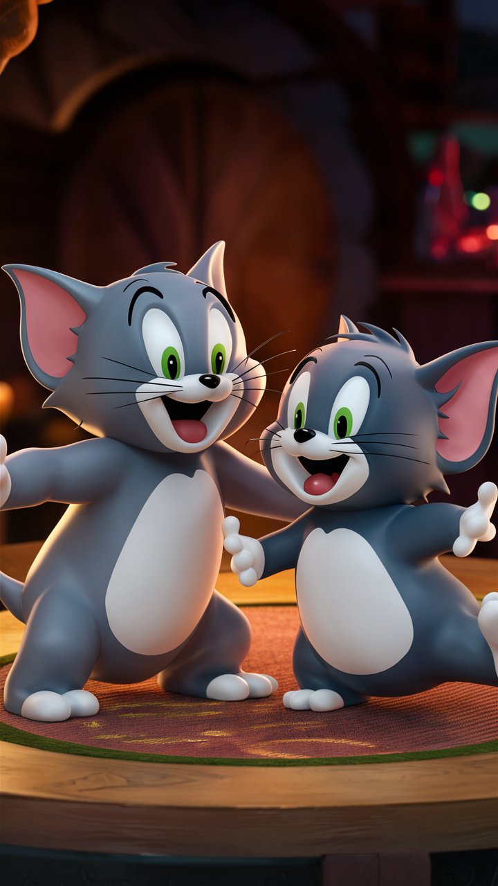 Enjoy high-definition Tom and Jerry cartoons with vibrant 3D mobile wallpapers on our site. Get colorful illustrations for your phone screen!