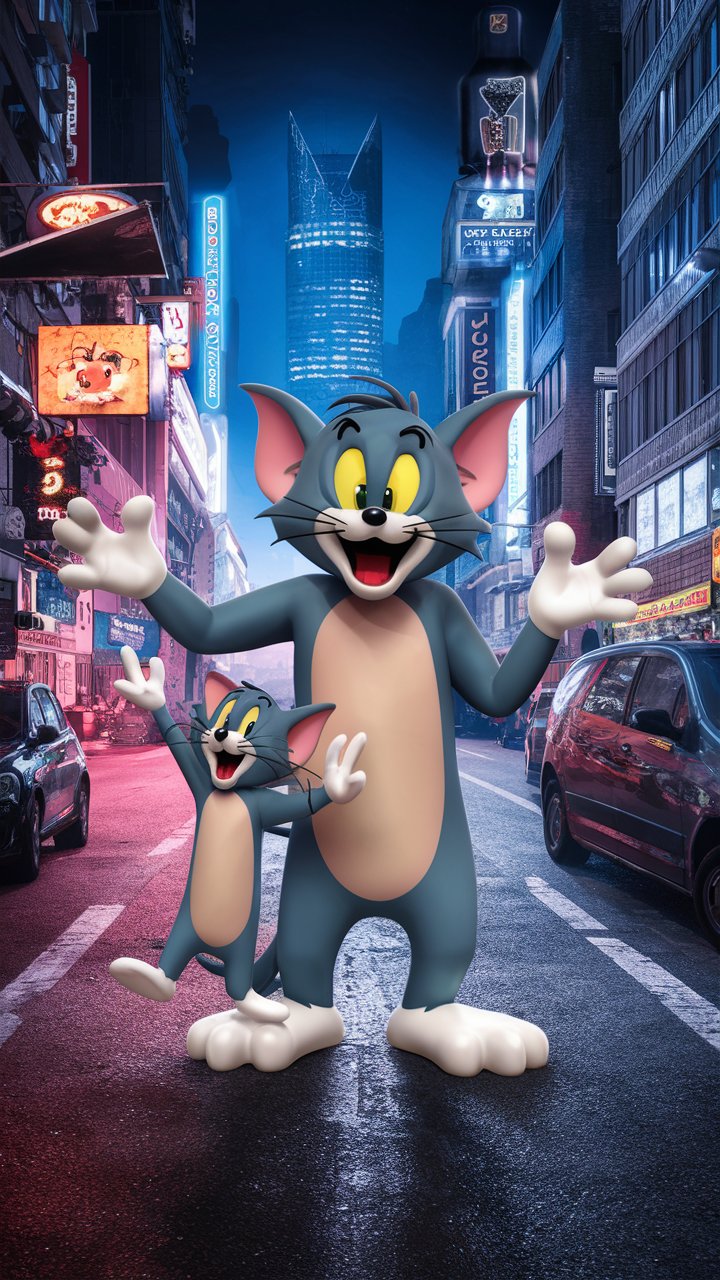 Transform your phone's screen with our delightful 3D mobile wallpapers. Enjoy the classic charm of Tom and Jerry cartoons in stunning illustrations.
