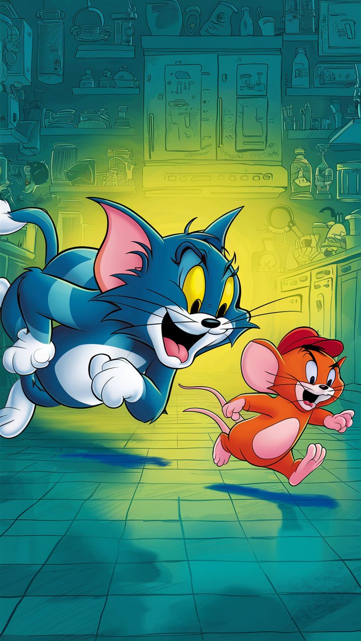 Discover the best HD Tom and Jerry 3D illustrations for your mobile wallpaper. Find the perfect design for your device.