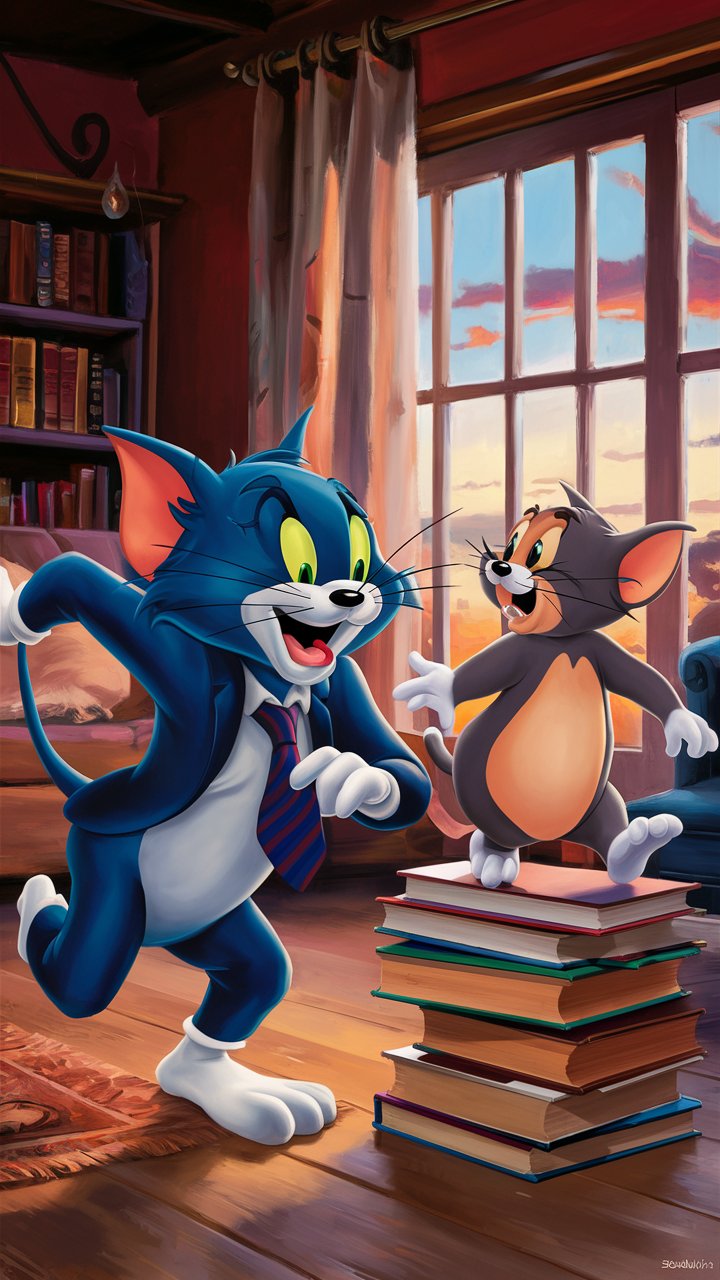 Looking for top-notch HD Tom and Jerry 3D illustrations? Transform your phone with our collection of captivating images featuring the iconic cat-and-mouse duo.