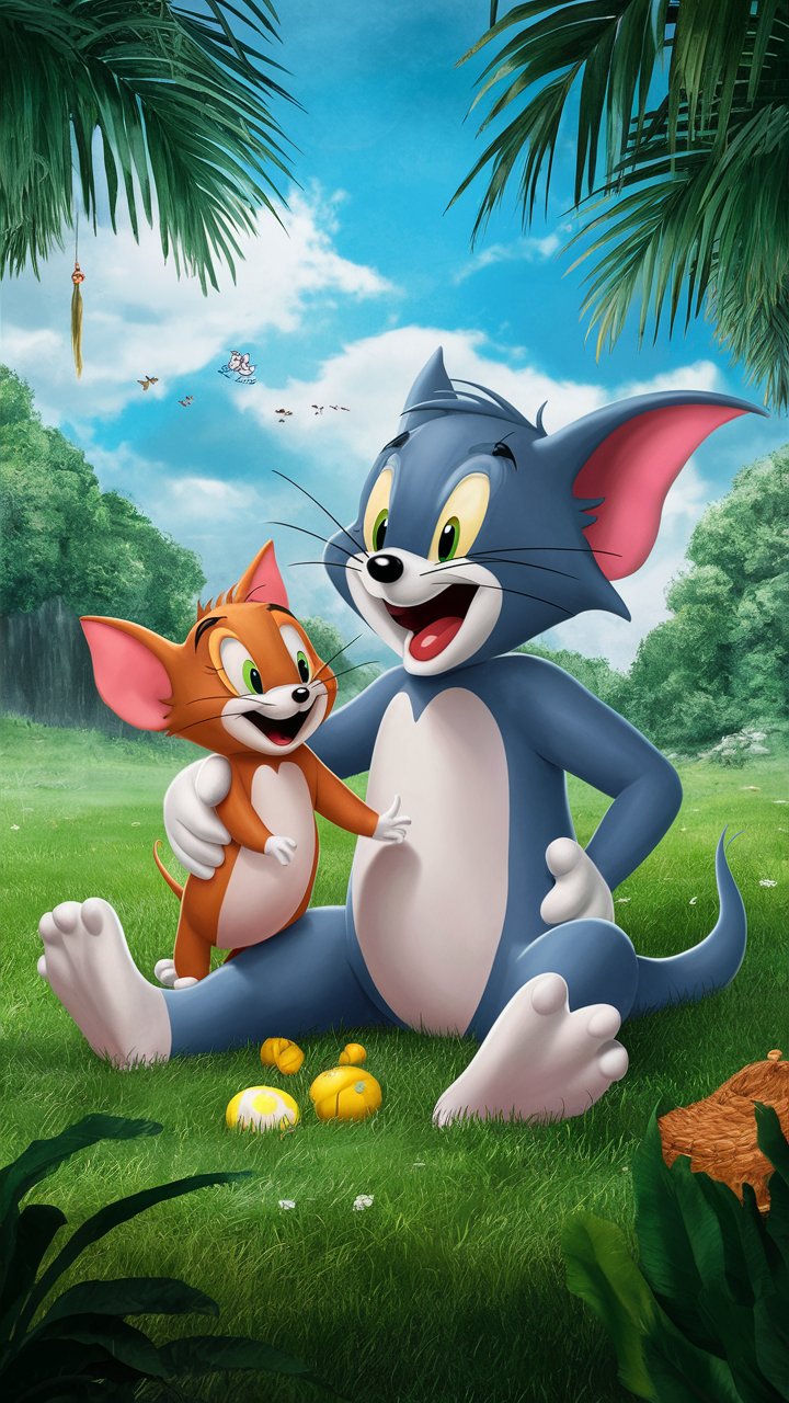Explore top-notch HD Tom and Jerry 3D illustrations perfect for mobile wallpapers. Download today for a fresh new look on your device!