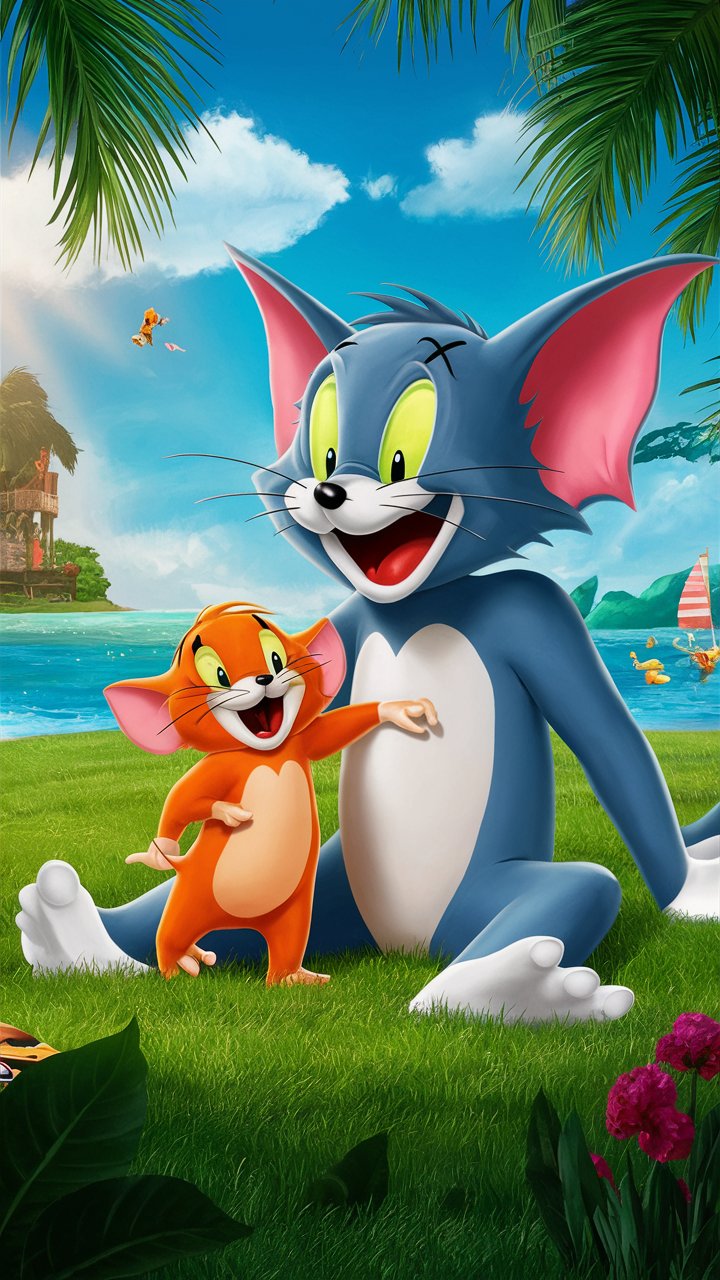 Transform your phone with high-quality Tom and Jerry 3D illustrations in HD. Find the perfect mobile wallpaper to showcase your style.