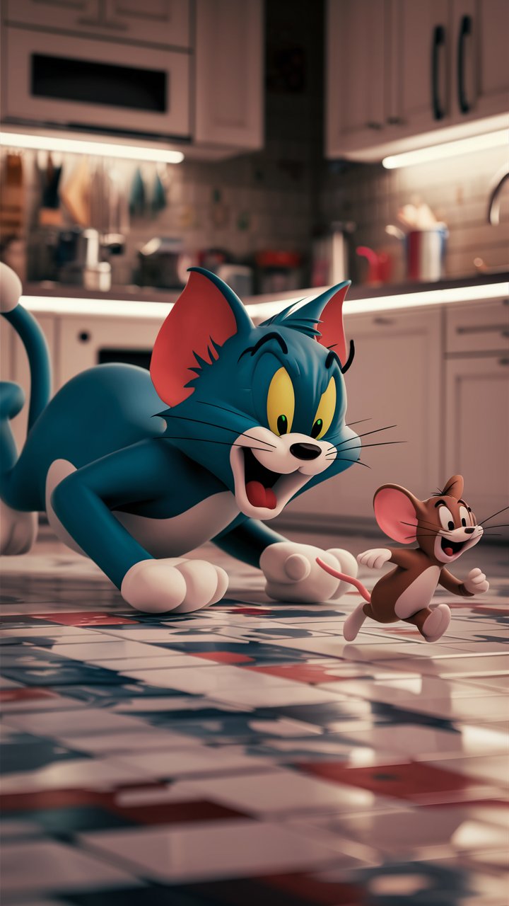 Discover adorable HD Tom and Jerry cartoon illustrations, designed for mobile wallpapers. Browse our collection for the best wallpapers!