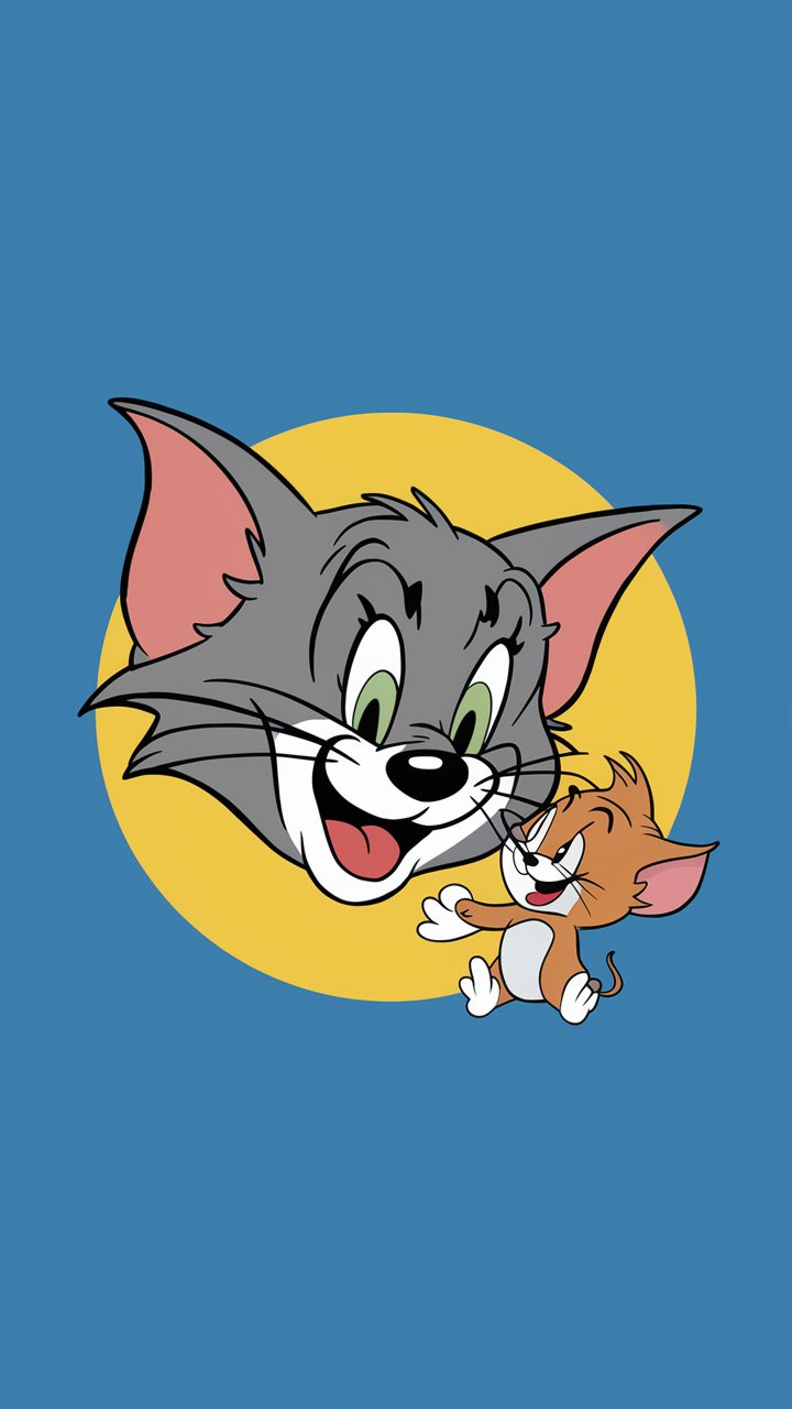 Discover high-definition Tom and Jerry illustrations, perfect for mobile wallpapers. Get the best images for your phone background.