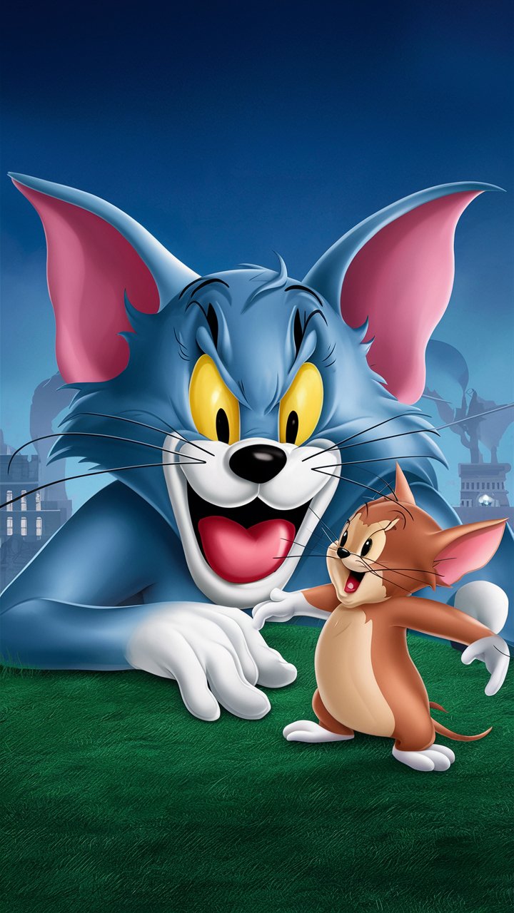Stunning HD illustrations of Tom and Jerry, ideal for mobile wallpapers. Find high-quality images for your phone screen.