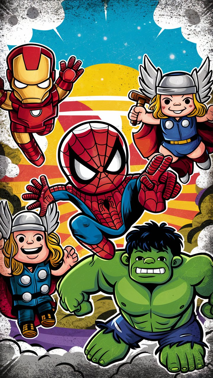 Express your love for comics with our fantastic range of mobile wallpapers! Personalize your phone screen with eye-catching designs that will make you smile.