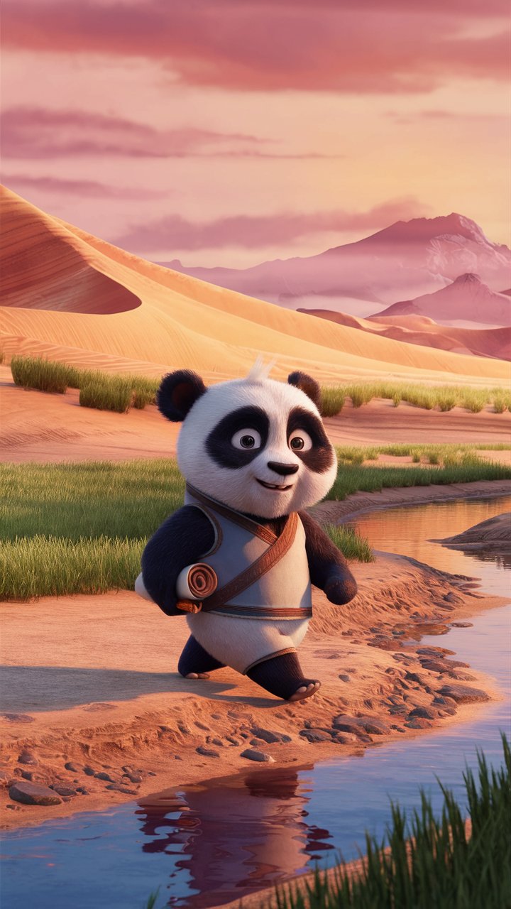 Browse through high-quality Kung Fu Panda 3D illustrations in HD, specially crafted for mobile wallpapers. Elevate the look of your phone screen!