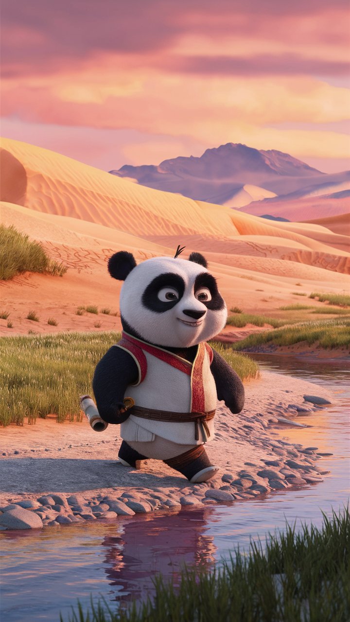 Discover high-quality kung fu panda 3D art designed for mobile wallpapers. Elevate your phone's background with vibrant illustrations.