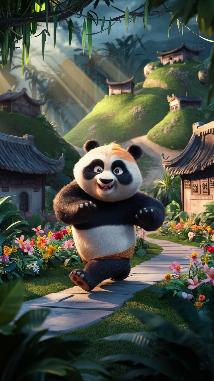 Explore our collection of HD Kung Fu Panda 3D illustrations, perfect for mobile wallpapers. Download now for a unique and vibrant look!