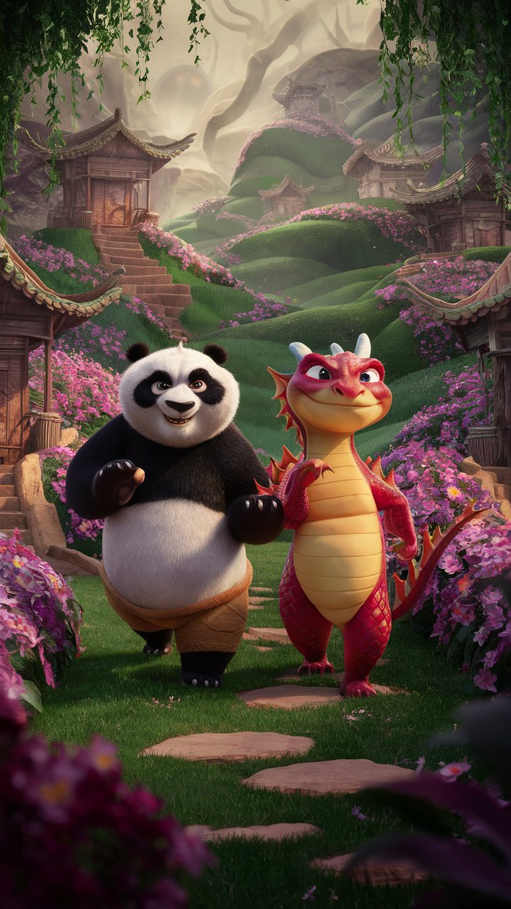 Discover stunning 3D mobile wallpapers of Kung Fu Panda and friends. Perfect for your phone's background.