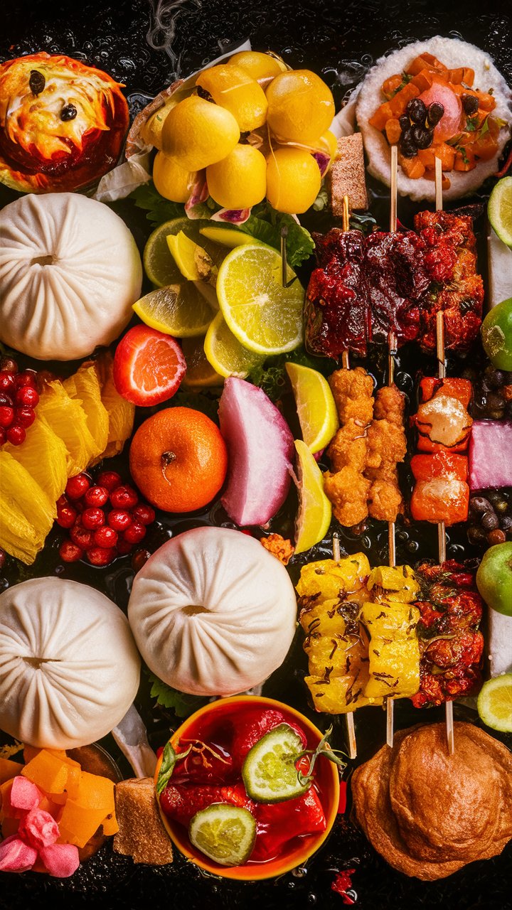 Spice up your phone with delicious street food illustrations. Explore beautiful Mexican food wallpapers for a tasty background.