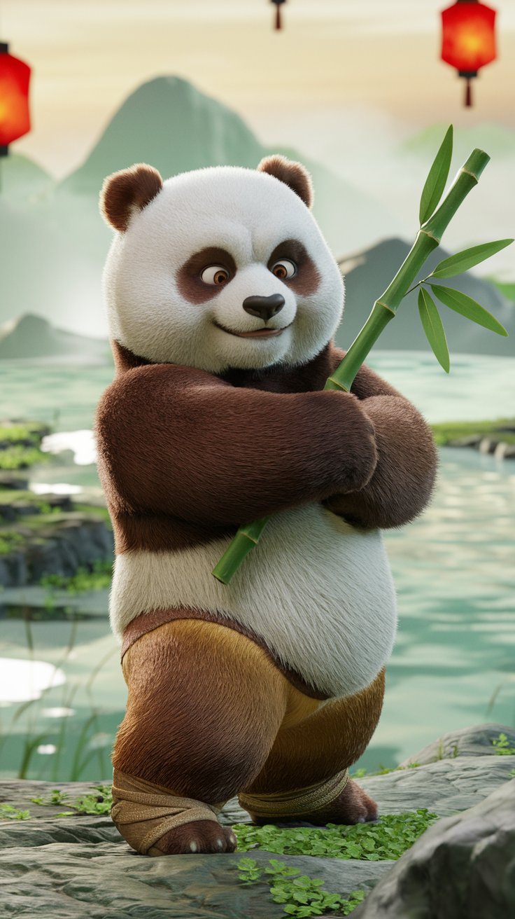 Transform your phone with stunning Kung Fu Panda wallpapers. Browse our collection of colorful illustrations featuring the beloved characters from the movie.