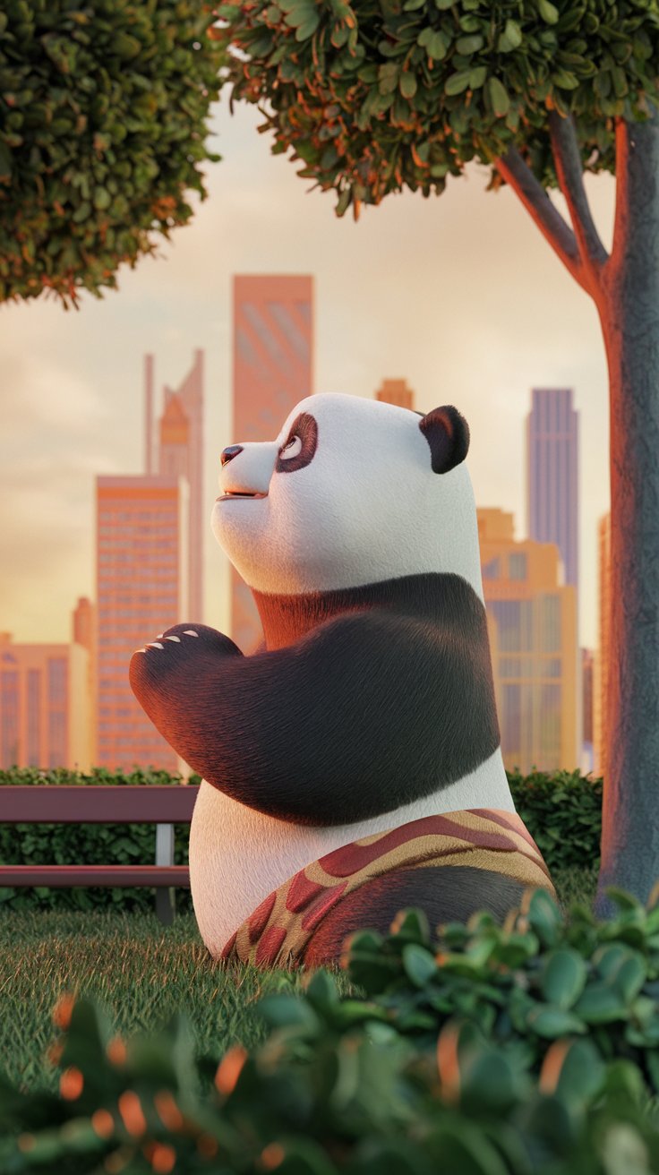 Elevate your phone's look with stunning Kung Fu Panda wallpapers! Enjoy vibrant illustrations that capture the spirit of this beloved animated series.