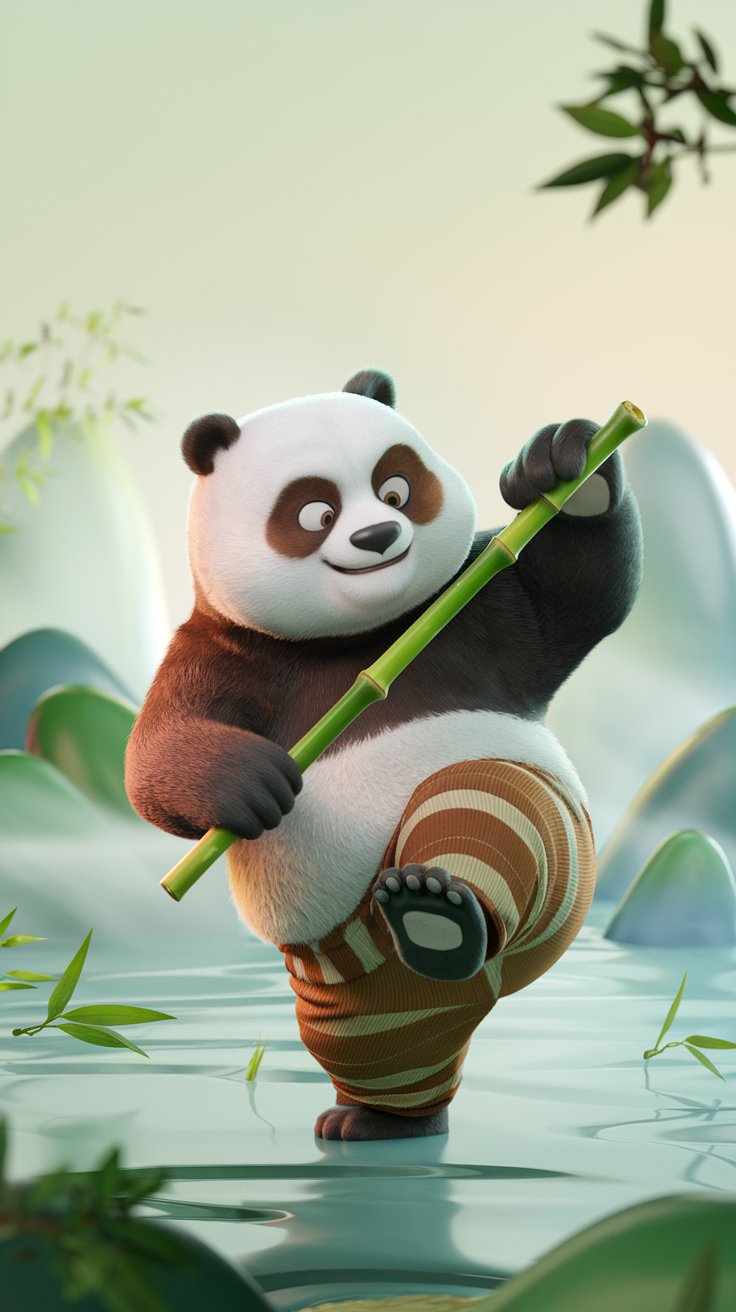 The Art of Kung Fu Panda: Mobile Wallpaper Magic