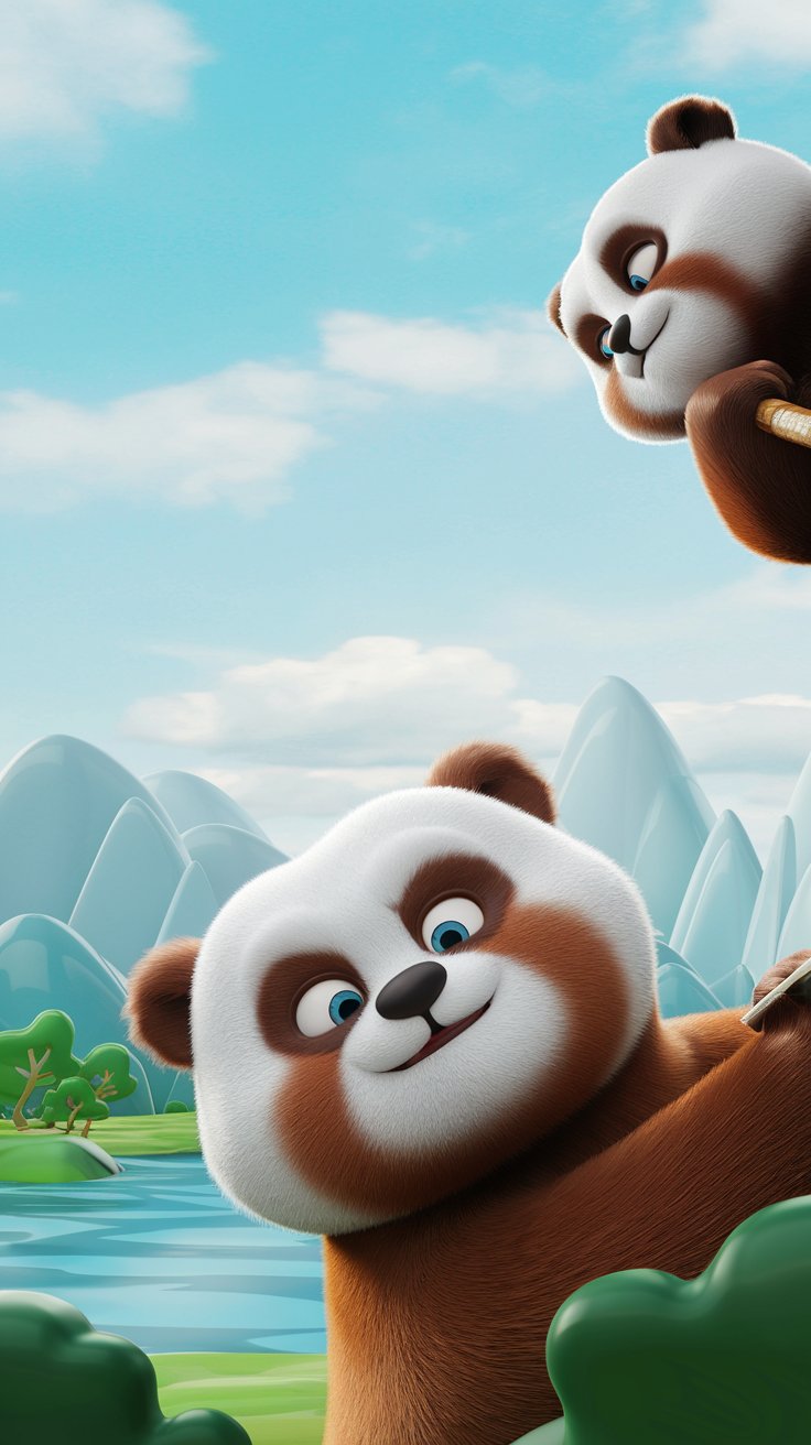 Find the best Kung Fu Panda illustrations for your mobile wallpaper. Enjoy colorful and dynamic designs that celebrate your favorite characters every da