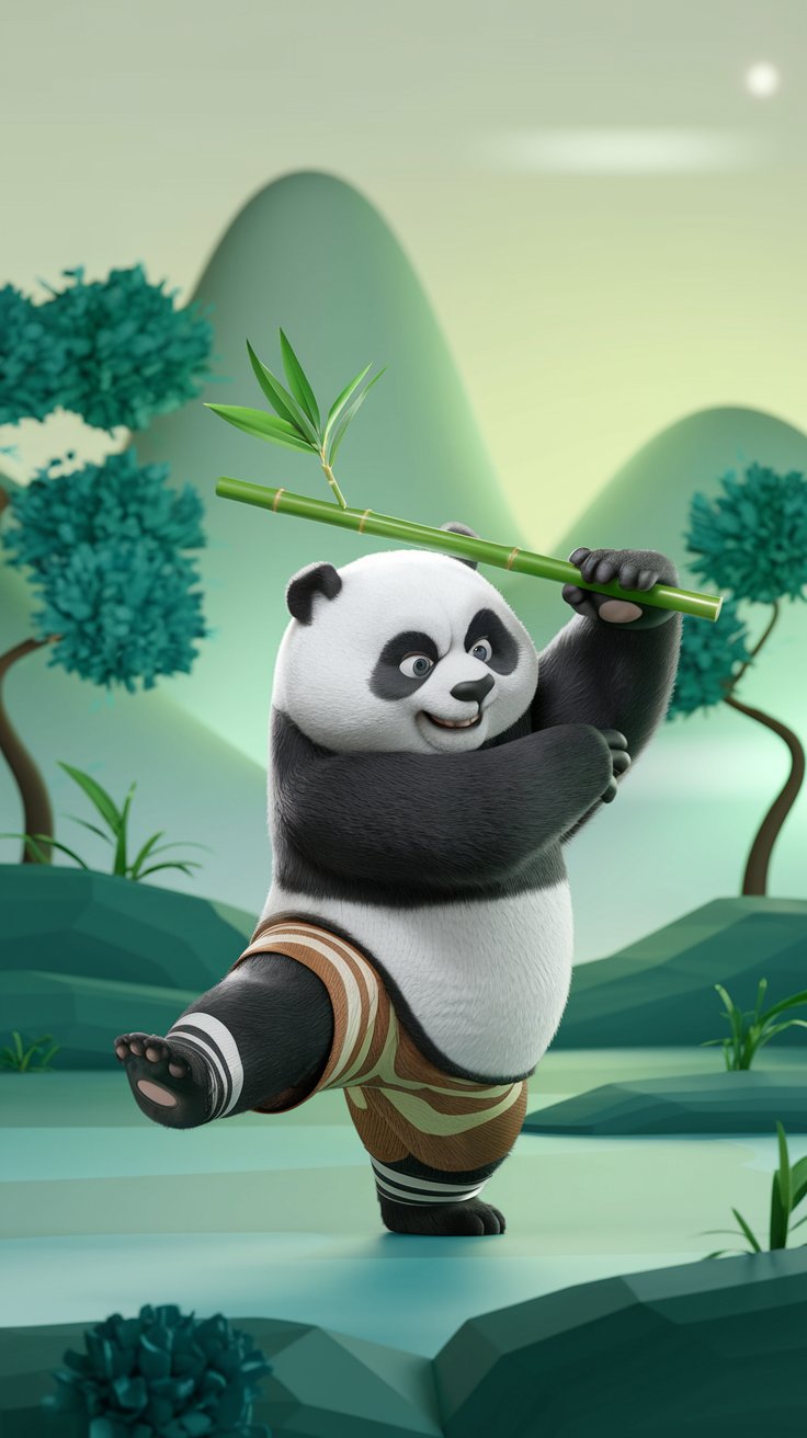 Dive into Kung Fu Panda Art with These Wallpaper