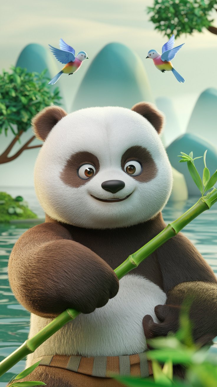 Get captivated by our Kung Fu Panda mobile wallpaper collection! Find beautiful illustrations that showcase your favorite characters in dynamic styles.