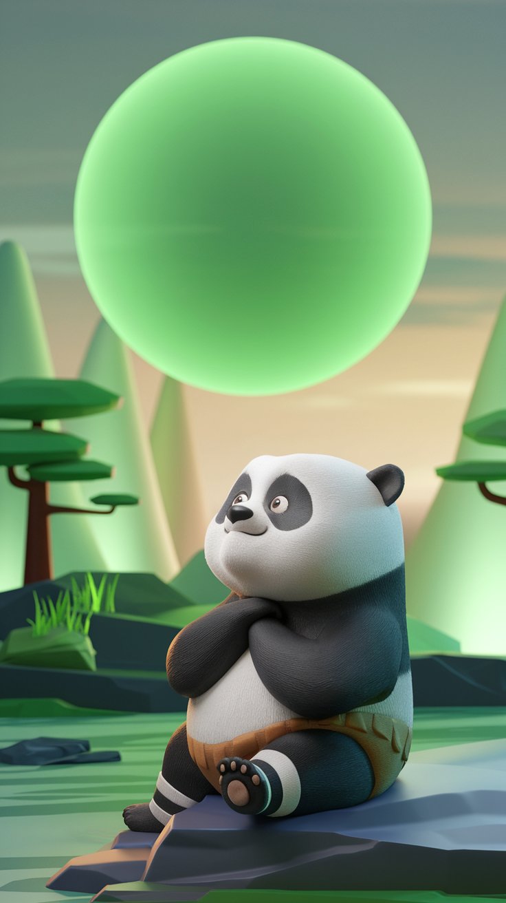 Explore a vibrant collection of Kung Fu Panda illustrations for your mobile wallpaper. Perfect for fans who want to showcase their love for this epic franchise!