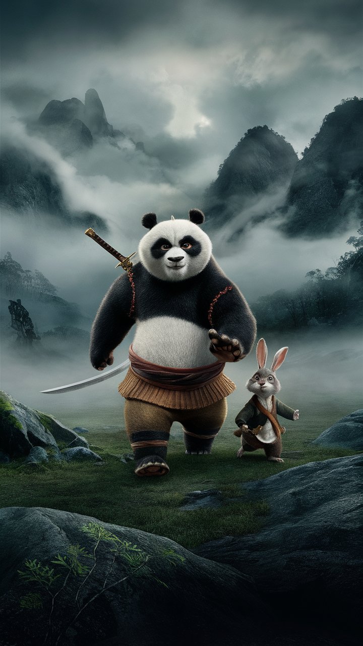 Dive into a world of Kung Fu Panda mobile wallpapers! Find beautiful illustrations of Po and the Furious Five to liven up your phone screen.
