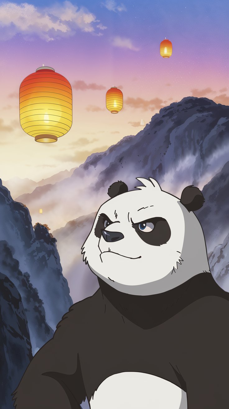 Get charming Kung Fu Panda mobile wallpapers! Enjoy a collection of fun illustrations perfect for fans who want to personalize their phones with lovable characters.