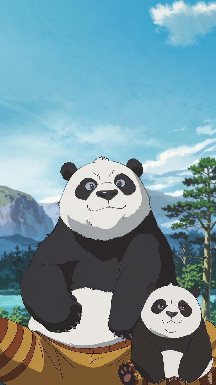 Discover adorable Kung Fu Panda mobile wallpapers! Explore colorful illustrations to brighten your phone and show off your love for these lovable characters.