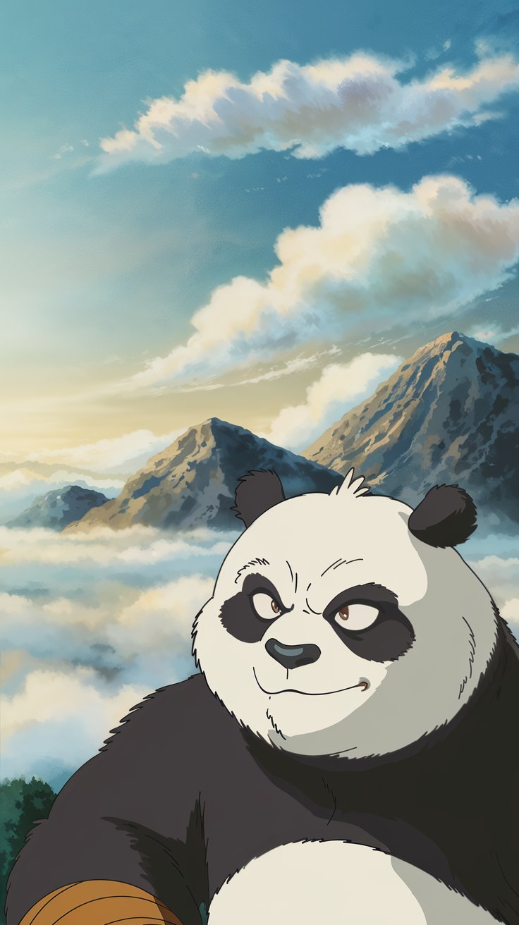 Discover adorable Kung Fu Panda mobile wallpapers! Explore colorful illustrations to brighten your phone and show off your love for these lovable characters.