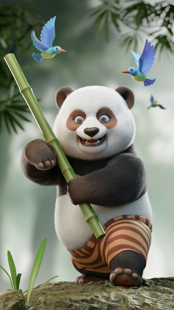Discover adorable Kung Fu Panda mobile wallpapers! Brighten your phone with fun designs featuring your favorite characters. Download now for a cute upgrade!