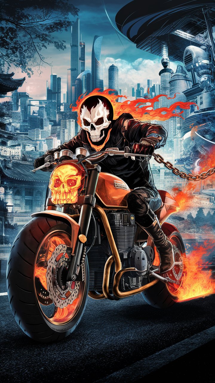 Explore a collection of Ghost Rider comic wallpapers! Find vibrant and dynamic images to personalize your devices. Ideal for every Ghost Rider enthusiast.