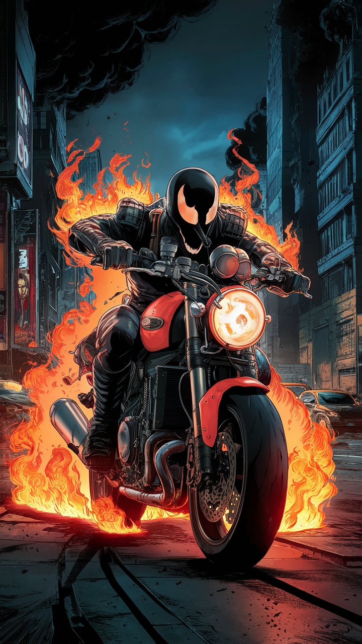 Find the best Ghost Rider comic wallpapers here! Bring your favorite character to life on your device with our unique and vibrant designs.
