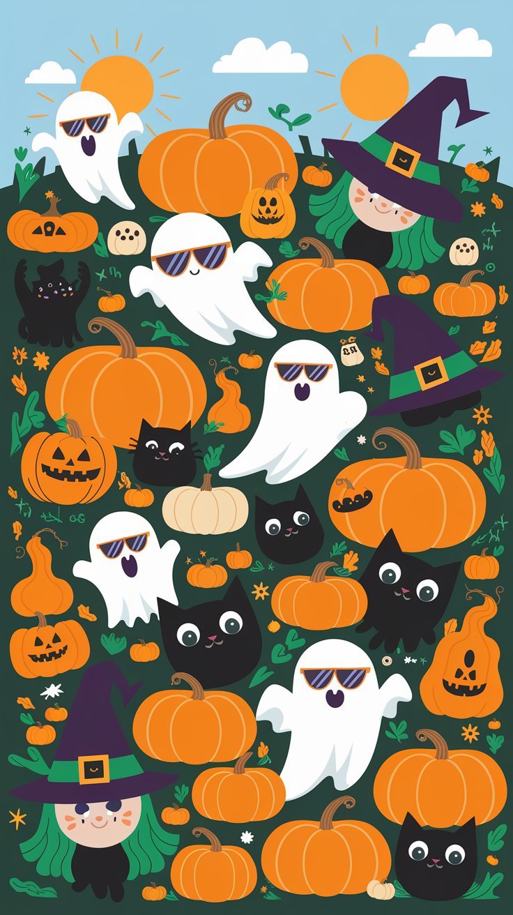 Discover our enchanting Halloween theme that highlights adorable ghosts, spirited pumpkins, and friendly bats. Join the festivities and create unforgettable memories this Halloween!