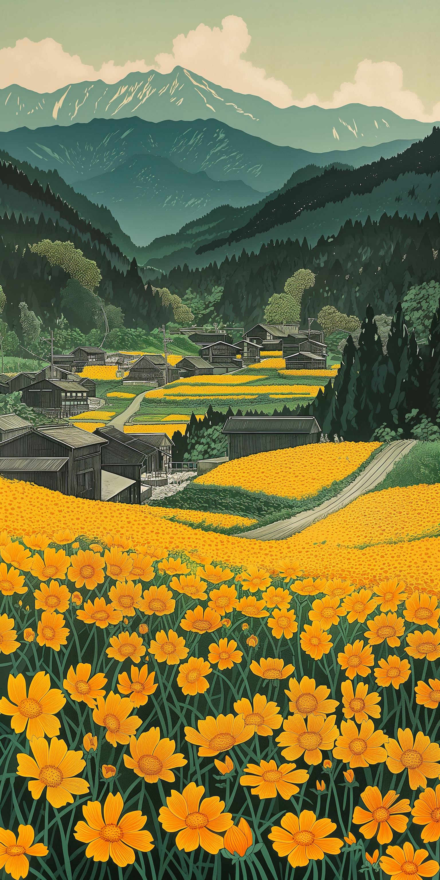 illustration wallpaper 20 - Little Nimo AI illustration wallpaper nature created by Little Nimo Ai
