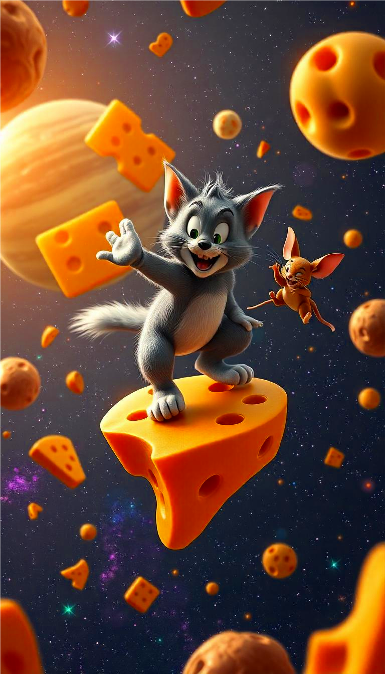 3d tom jerry wallpaper 1 - Little Nimo AI 3d Tom & Jerry Cartoon HD Wallpaper