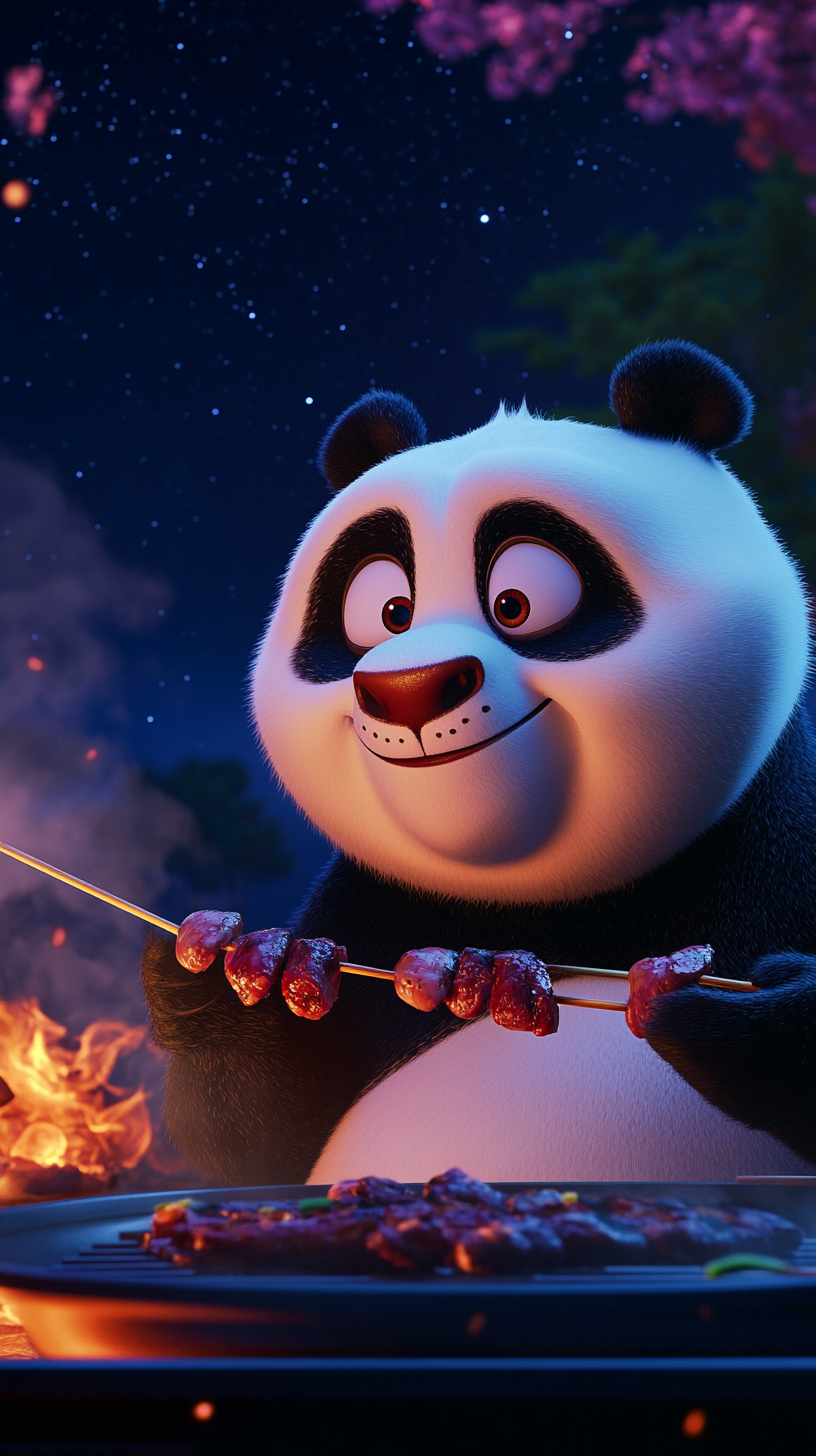 3d kung fu panda wallpaper 4k for mobile 237 - Little Nimo AI 3d Kung fu panda at party