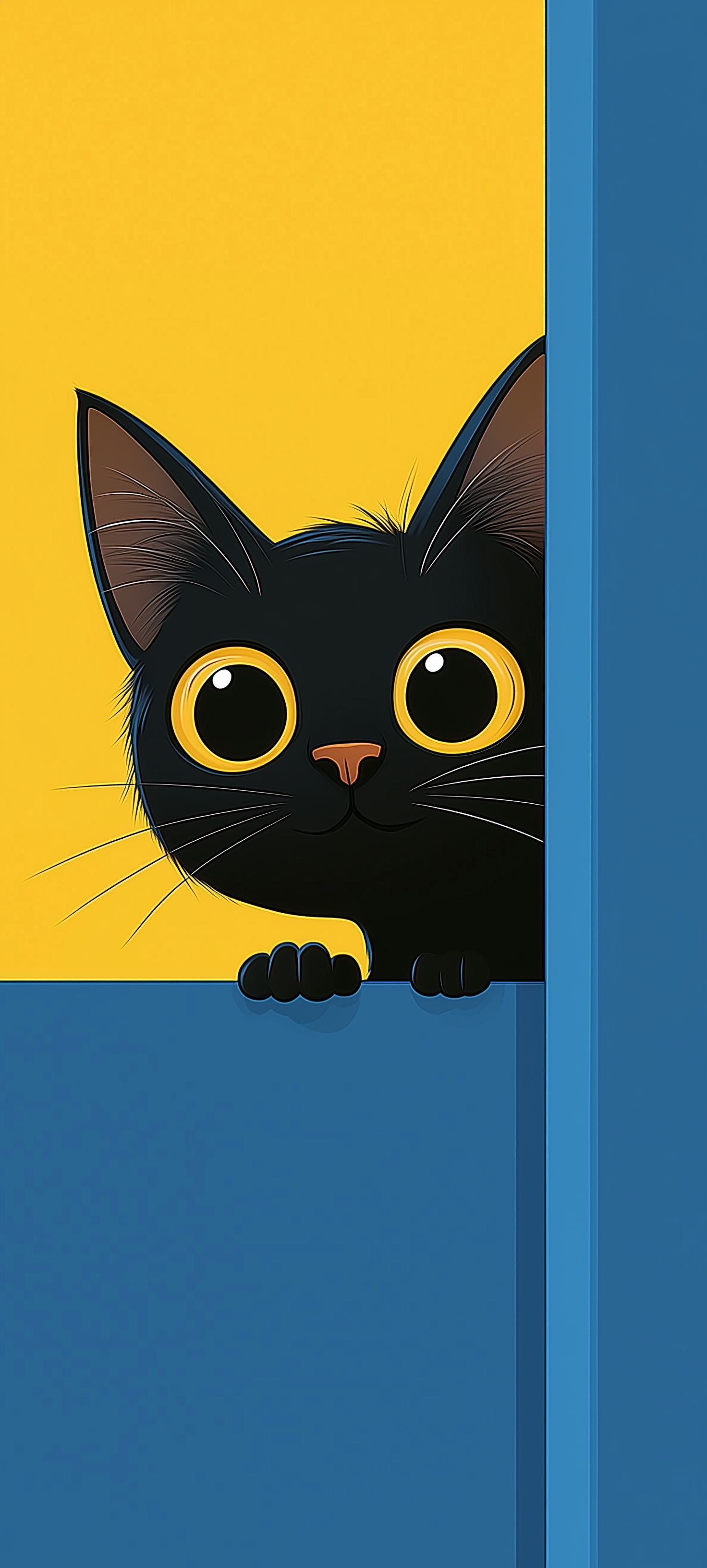 3d peeking cat wallpaper 7 - Little Nimo AI 3d Peeking Cute Cat 4k