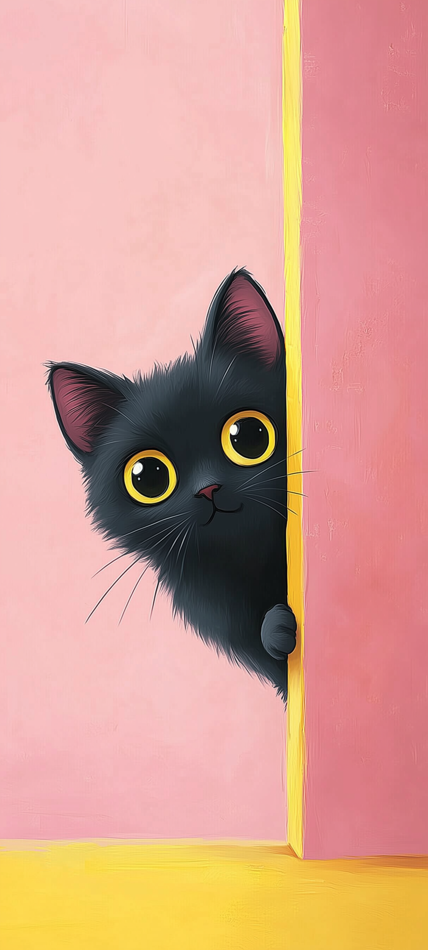 3d peeking cat wallpaper 9 - Little Nimo AI 3d Cat Peeking 4k Wallpaper