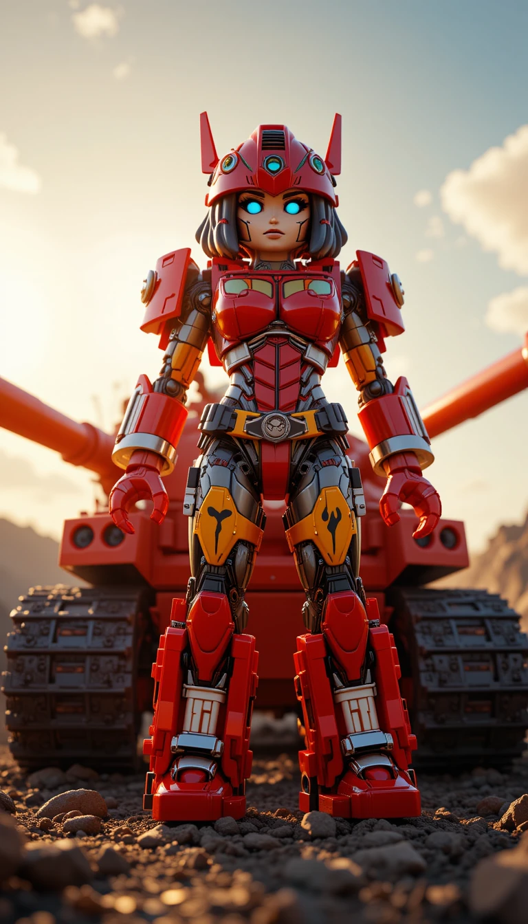 3d Female Robot Wallpaper