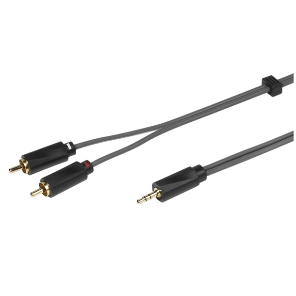 Telefoonleader - Vivanco S en I Stereo Jack 3,5 naar 2x RCA 1,5m