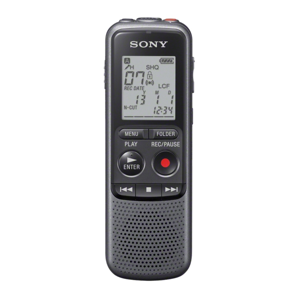 Telefoonleader - Sony ICD-PX240 zwart/grijs