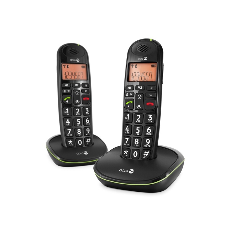 Telefoonleader - Doro PhoneEasy 100w Duo zwart