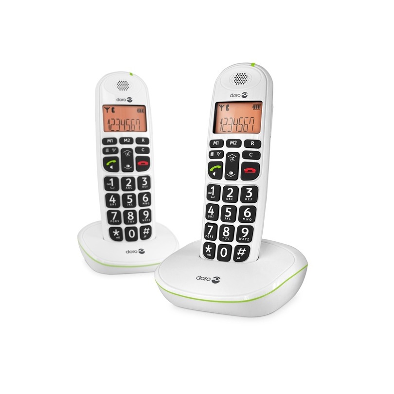 Telefoonleader - Doro PhoneEasy 100w Duo wit