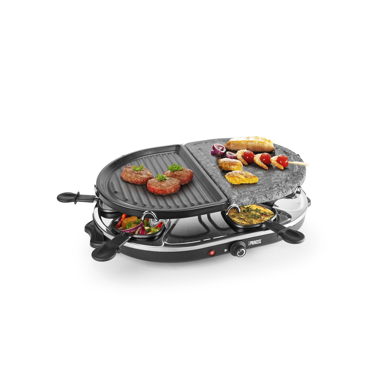 Princess 1762710 Gourmet & Steengrill ovaal 8 pans