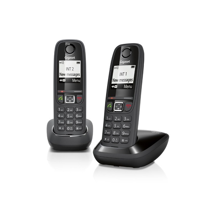 Telefoonleader - Gigaset AS405 DUO zwart