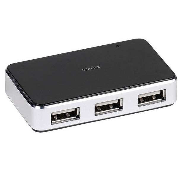 Telefoonleader - Vivanco 4 poorts USB hub