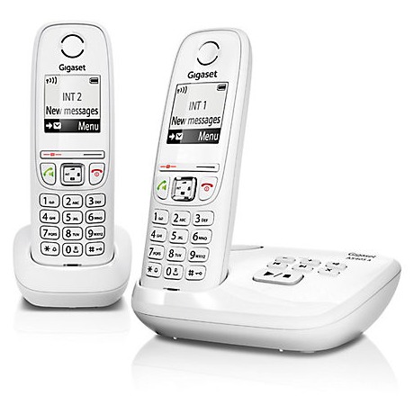 Telefoonleader - Gigaset AS405A DUO wit