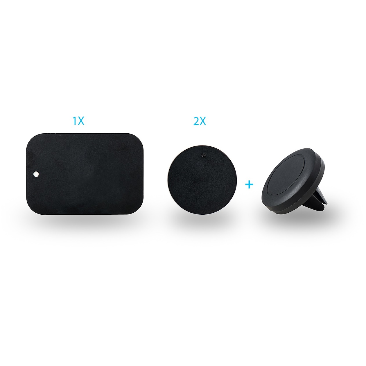 Telefoonleader - Azuri Universele Smartphone Autohouder voor de luchtrooster zwart Telefoonleader - Azuri Universele Smartphone Autohouder voor de luchtrooster zwart