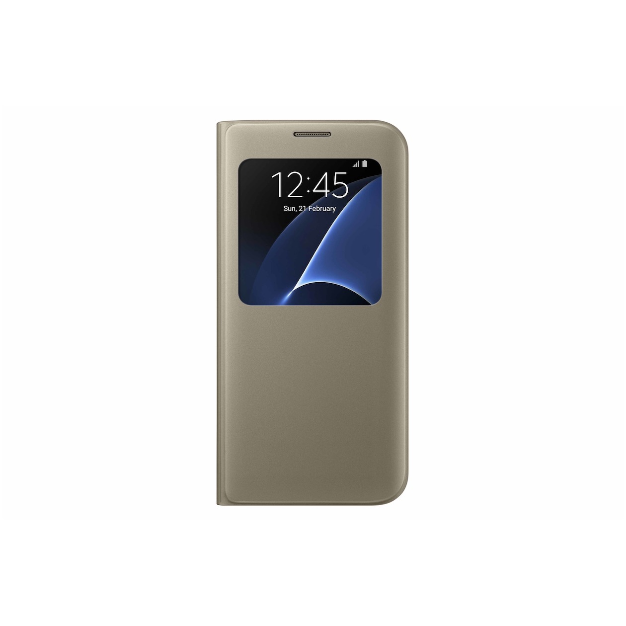 Telefoonleader - Samsung S View Cover GALAXY S7 edge gold