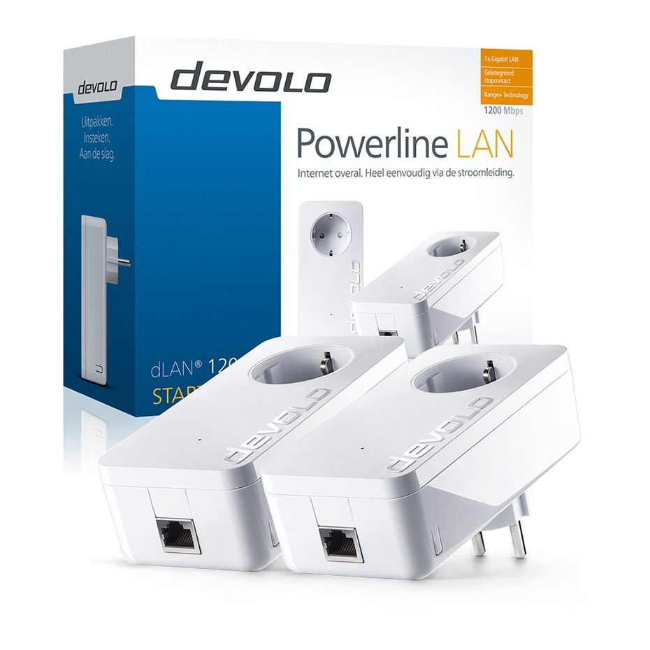 Telefoonleader - Devolo 1200+ Starter Kit Powerline