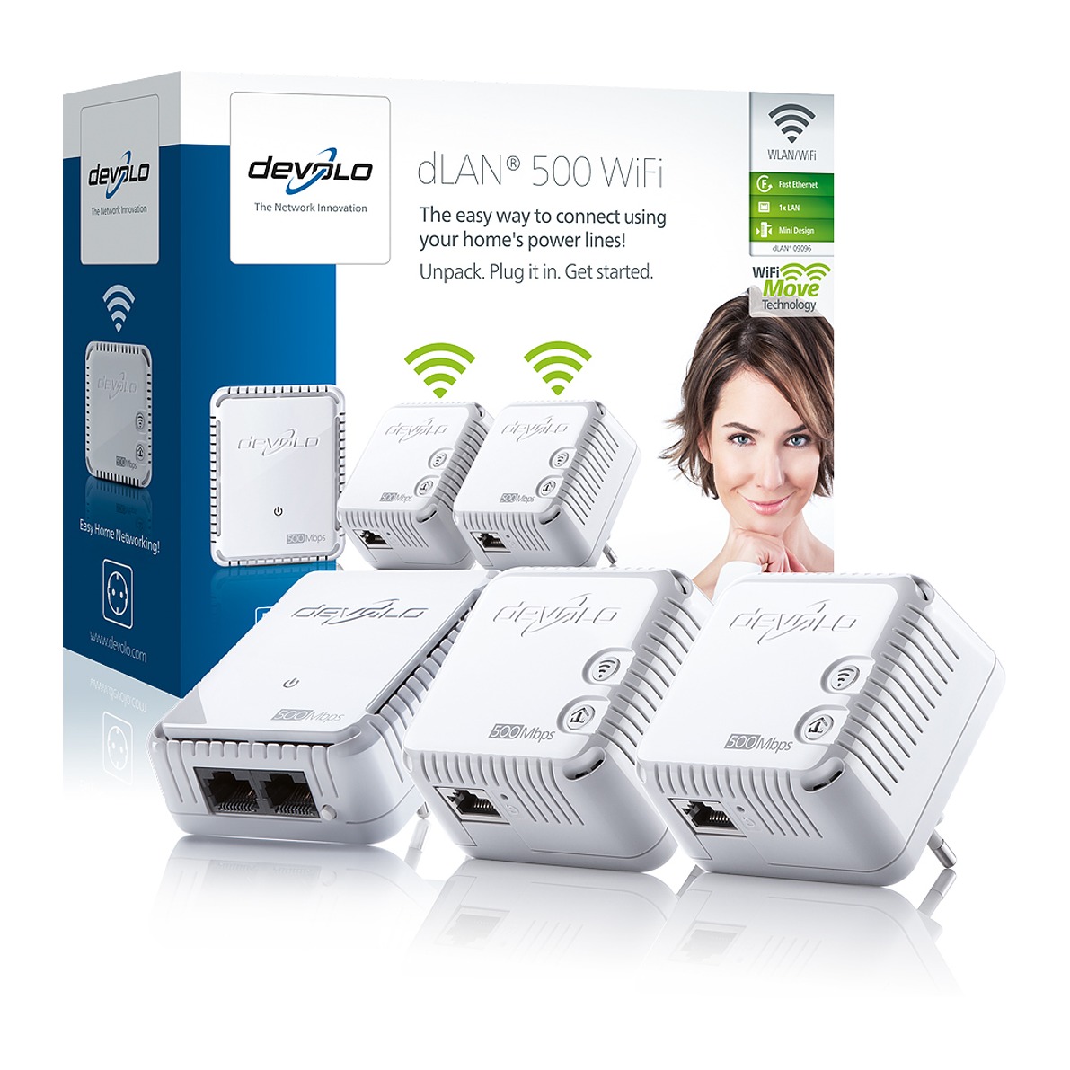 Devolo 500 WiFi Network Kit Powerline